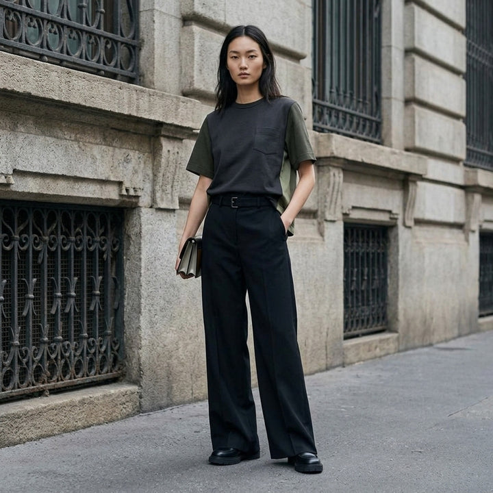 Nylon Twill Cotton Jersey T-Shirt | sacai | Club21 - lifestyle