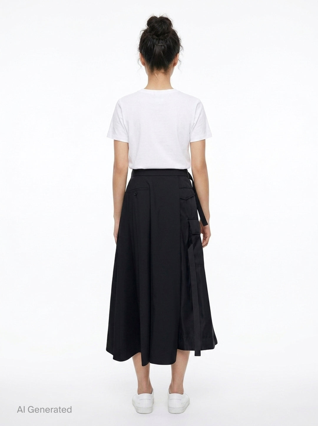 Nylon Twill Suiting Skirt | sacai | Club21 - back
