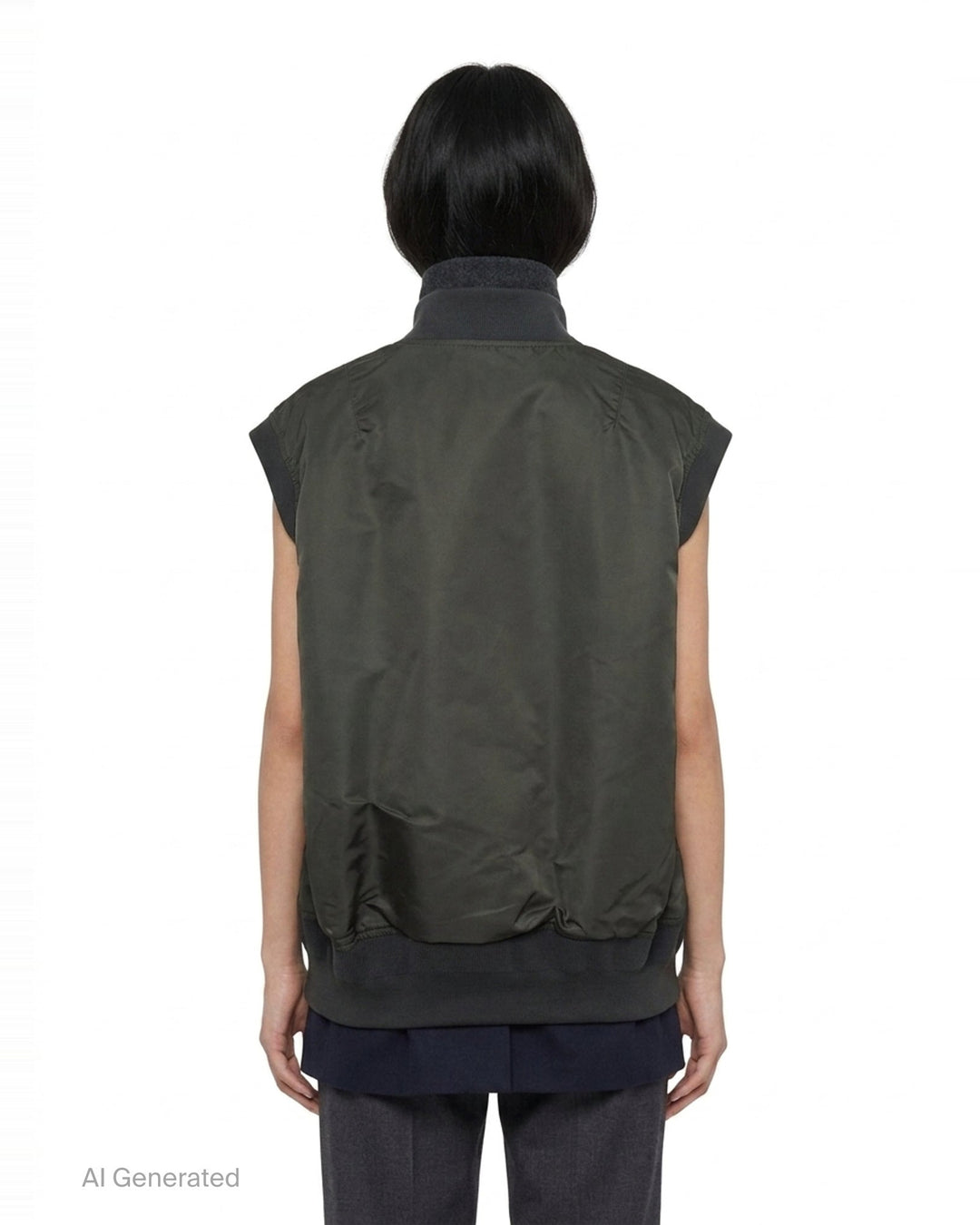 Nylon Twill Suiting Vest | sacai | Club21 - back