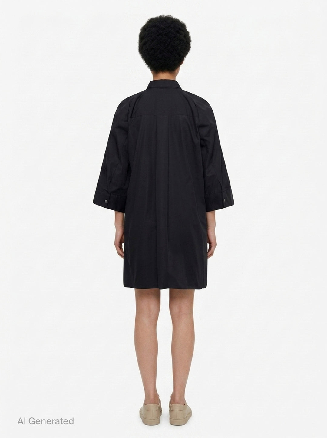Oversized Poplin Shirt Dress | sacai | Club21 - back