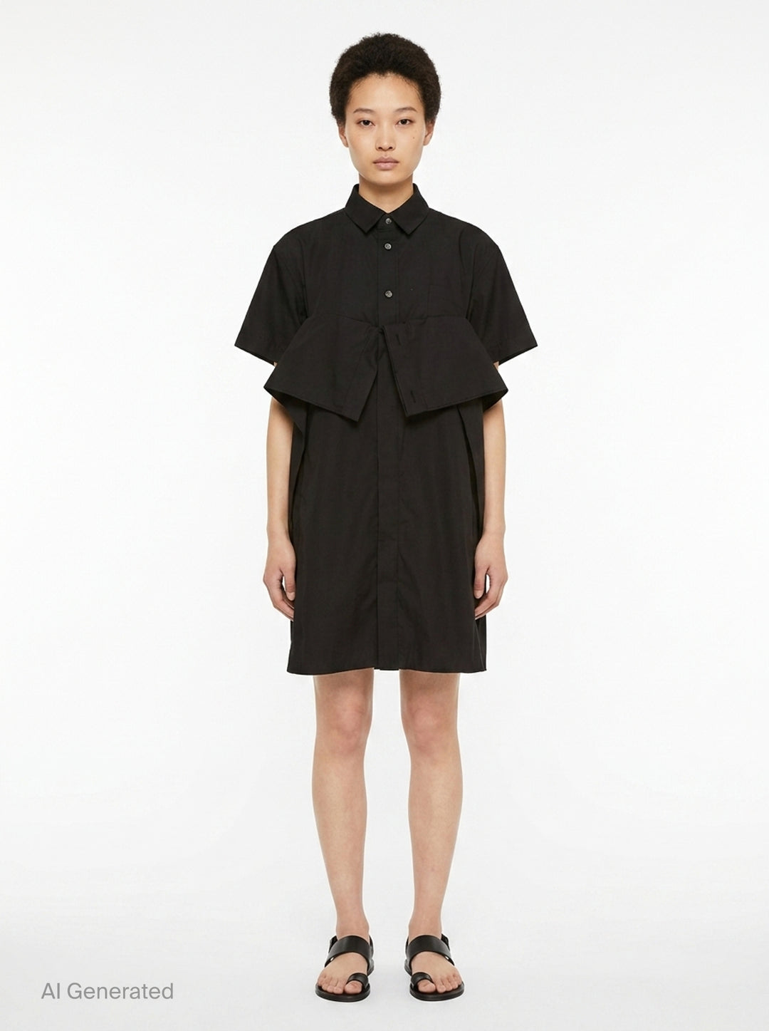 Poplin Bow Shirt Dress | sacai | Club21 - front