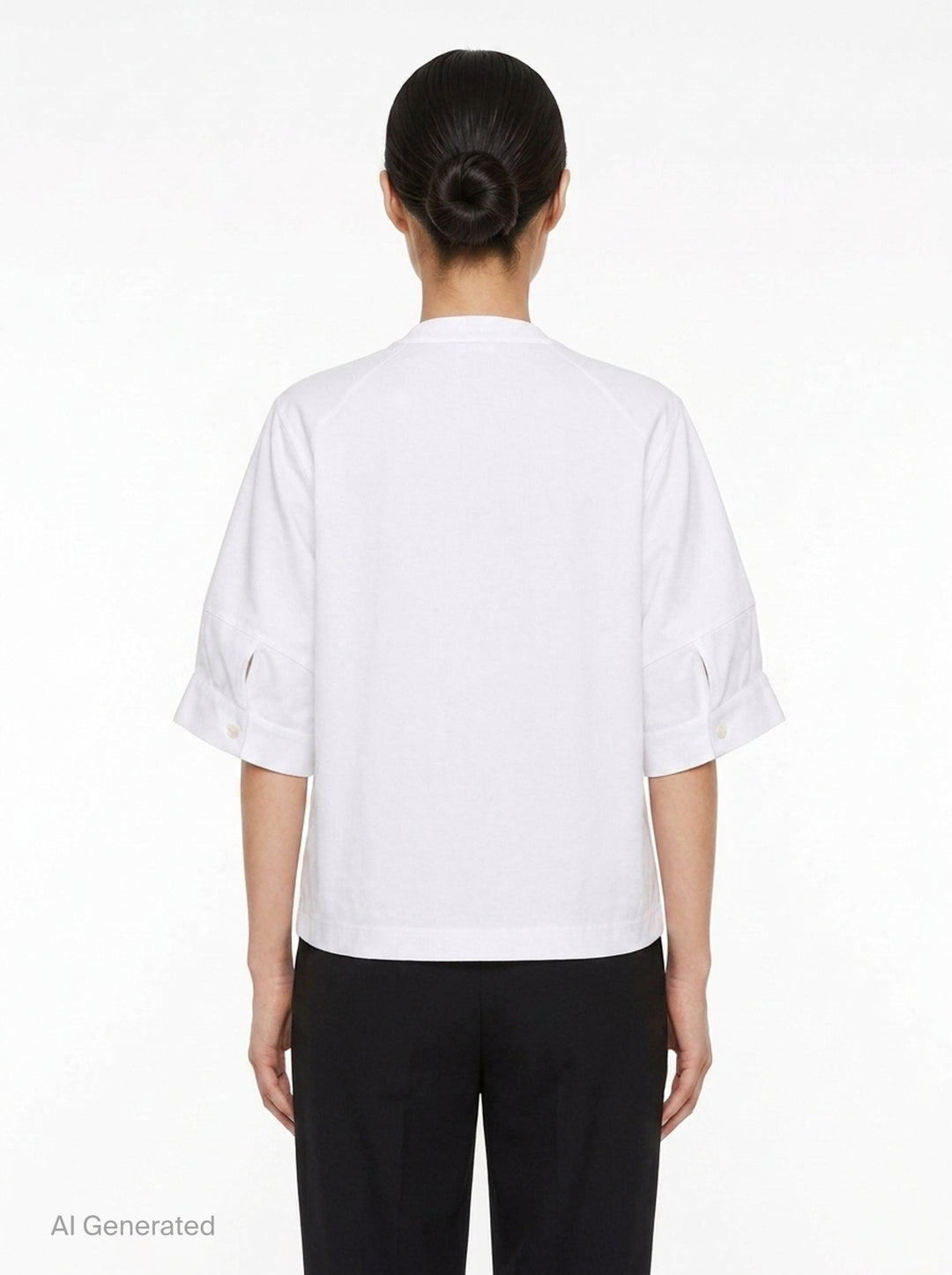 Poplin Cotton Jersey Tee | sacai | Club21 - back