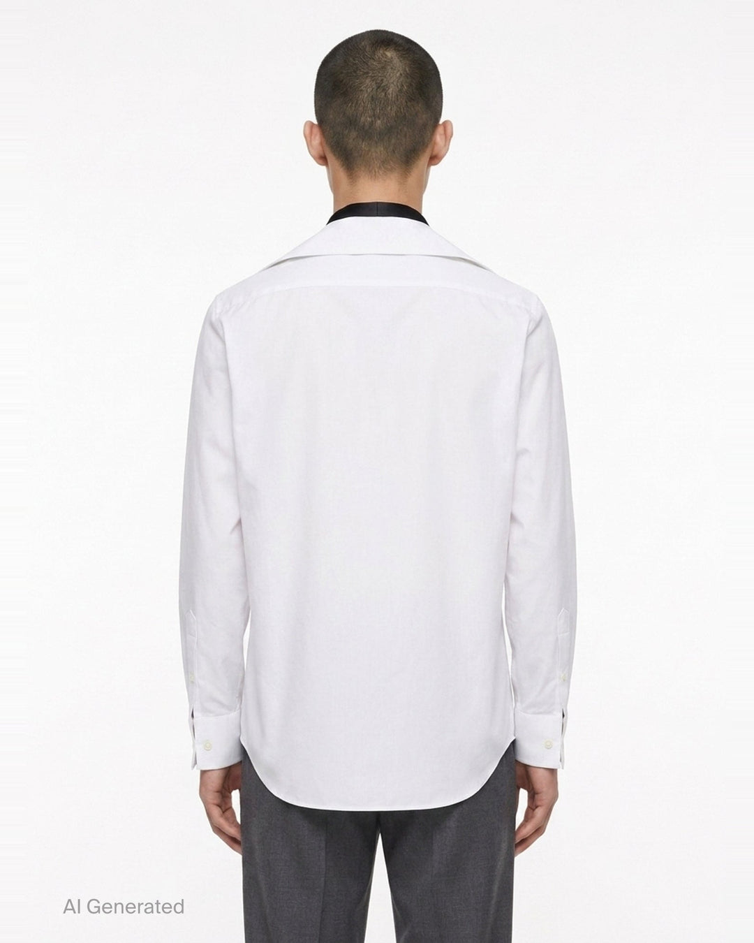 Poplin Shirt with Satin Tie | sacai | Club21 - back