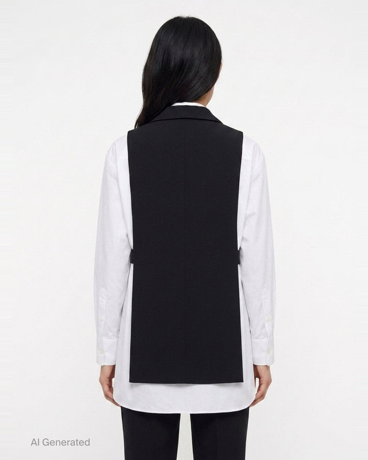 Poplin x Suiting Shirt | sacai | Club21 - back