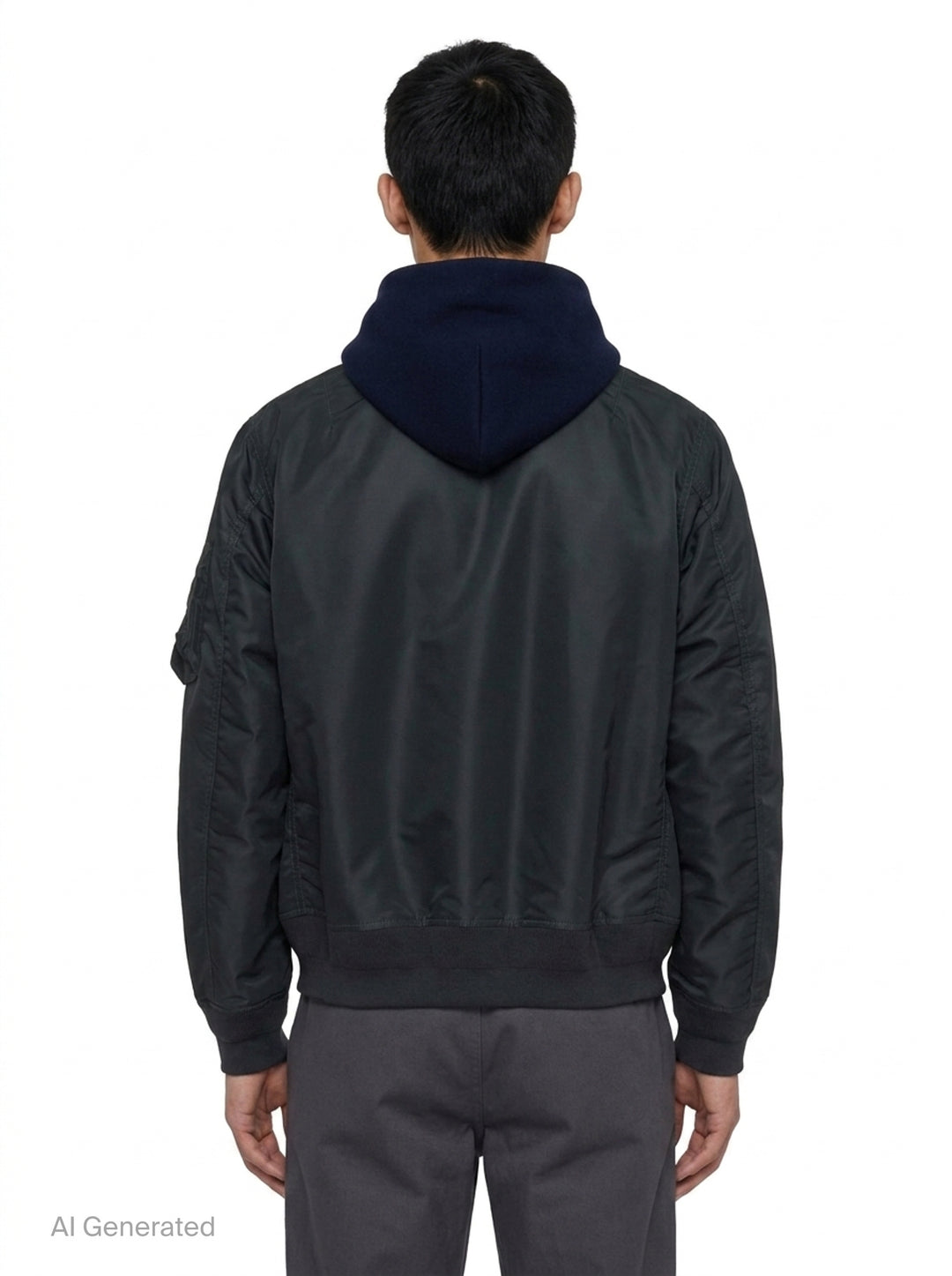 Sponge Sweat Bomber Hoodie | sacai | Club21 - back