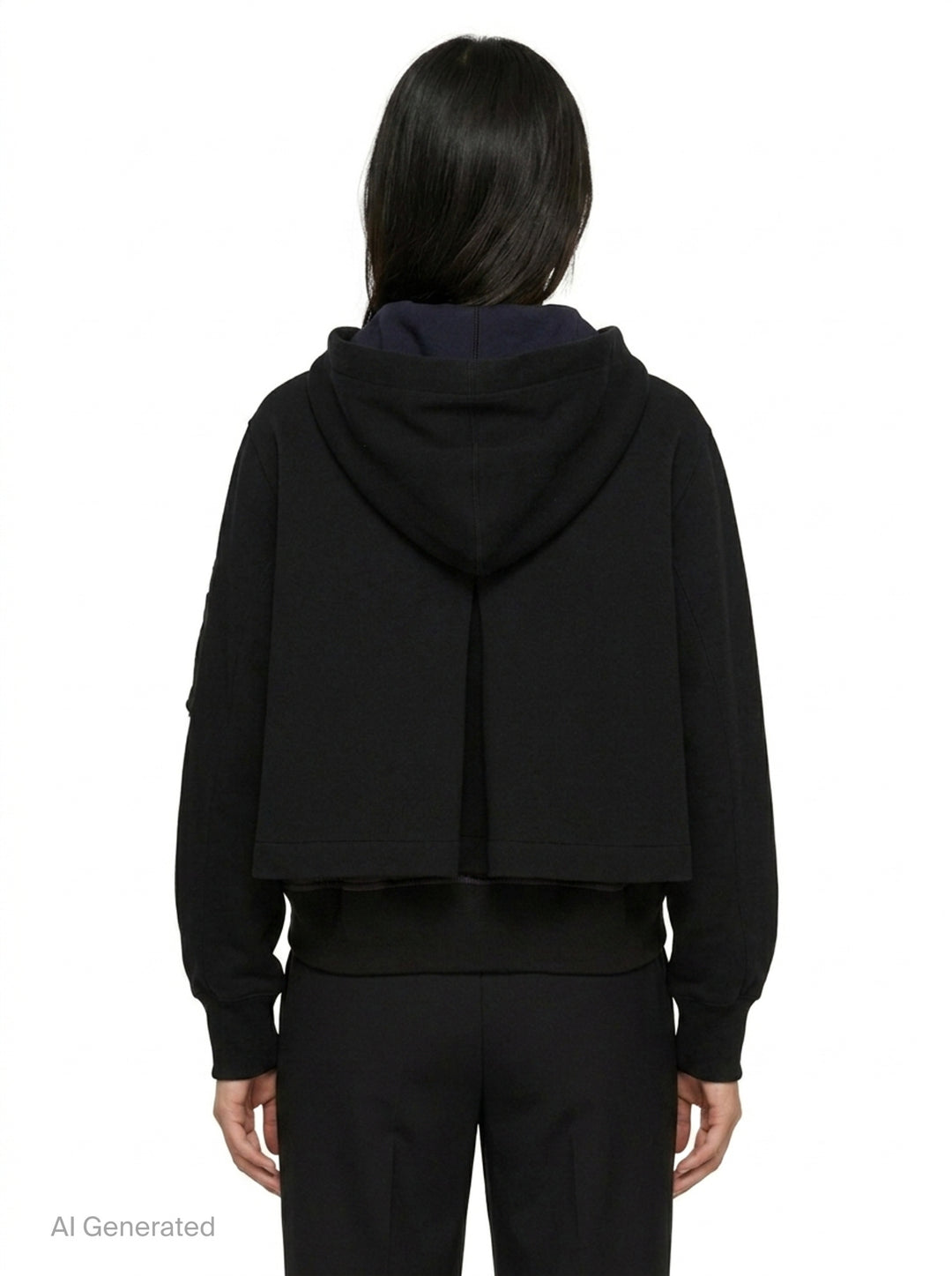 Sponge Sweat Nylon Twill Hoodie | sacai | Club21 - back