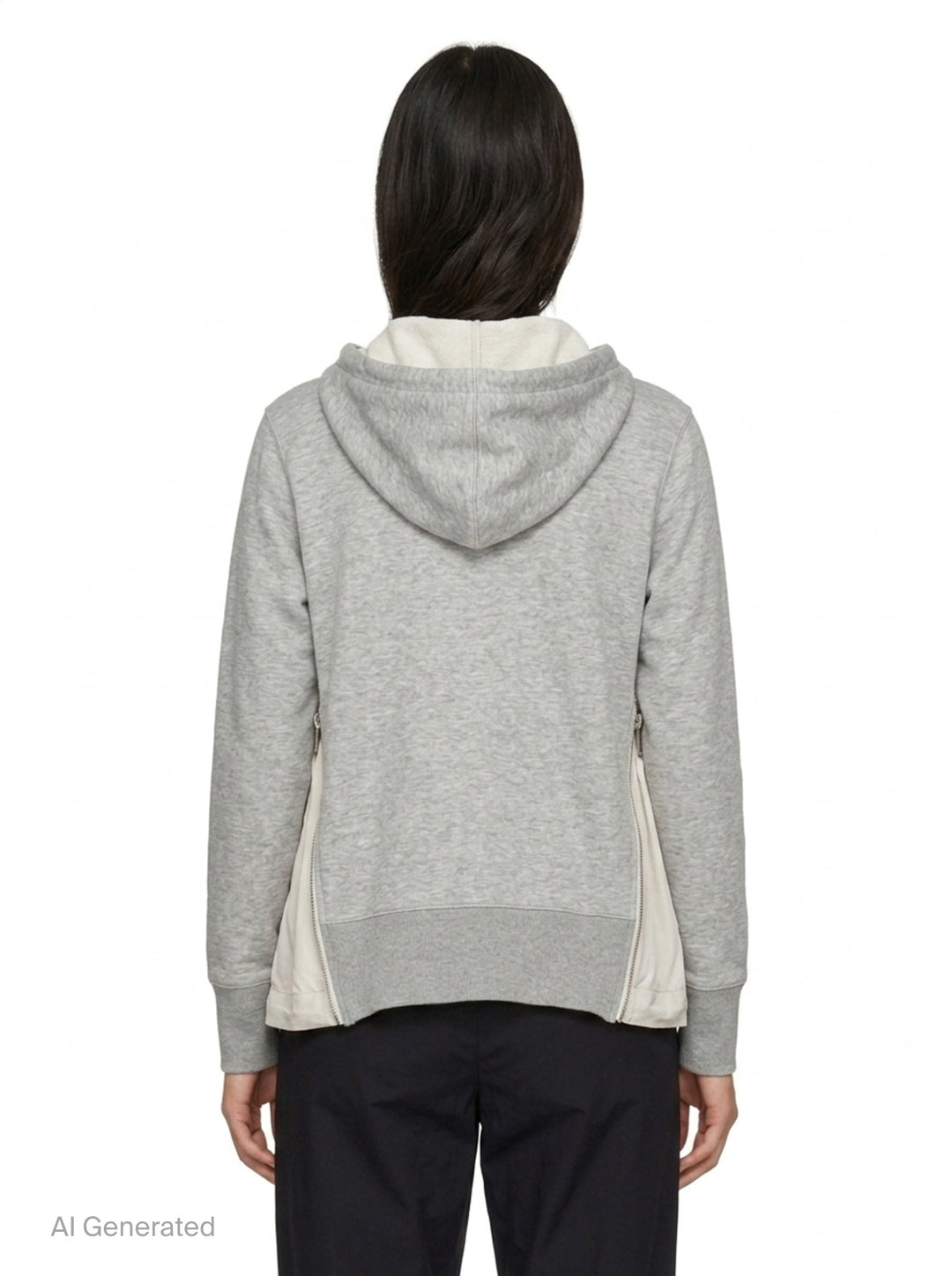 Sponge Sweat Nylon Twill Hoodie | sacai | Club21 - back
