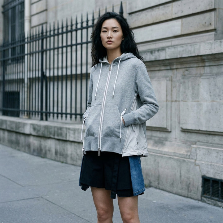 Sponge Sweat Nylon Twill Hoodie | sacai | Club21 - lifestyle