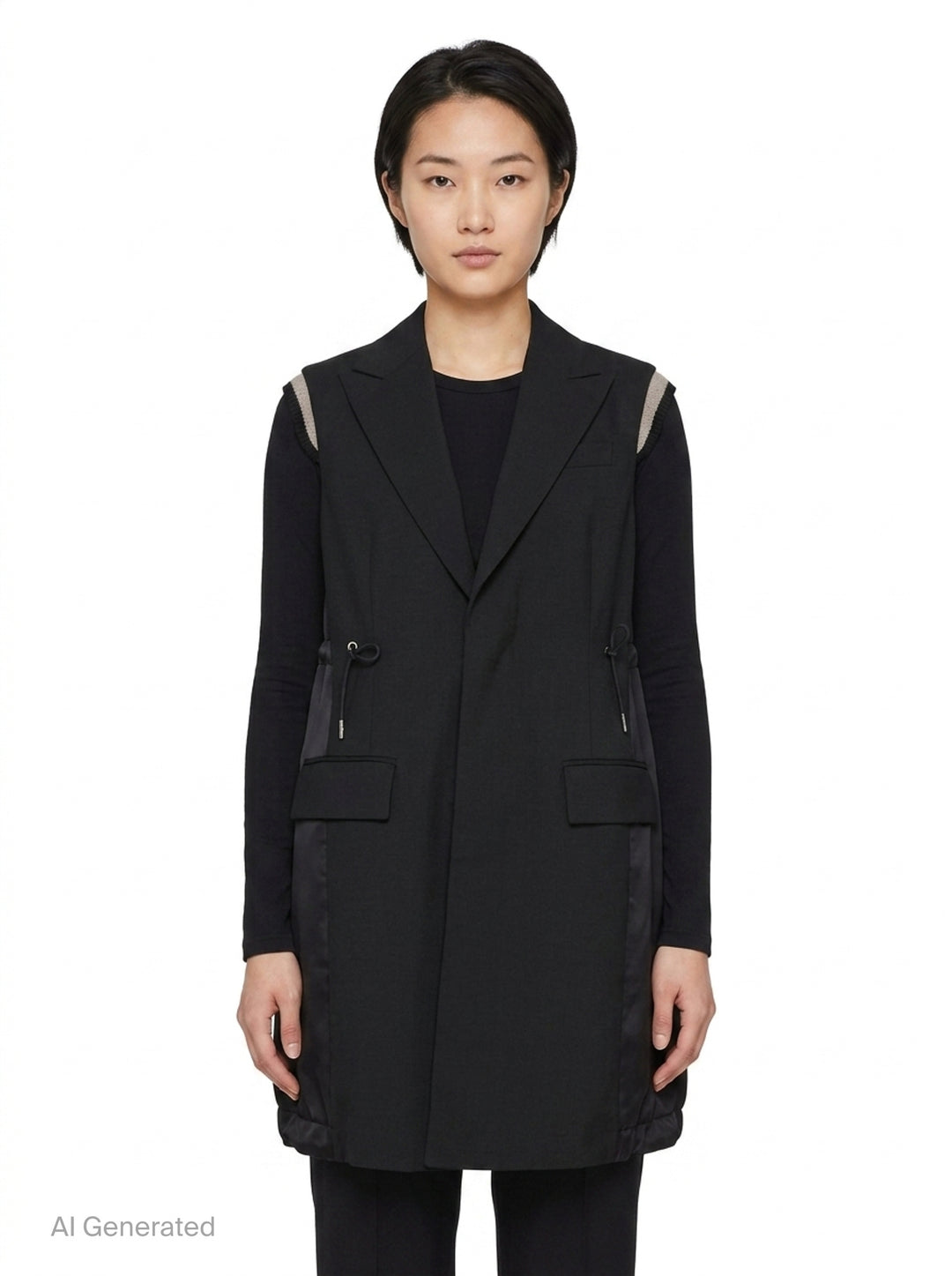 Suiting Gilet Vest | sacai | Club21 - front