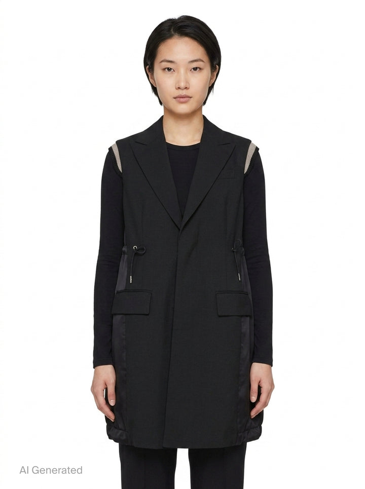 Suiting Gilet Vest | sacai | Club21 - front