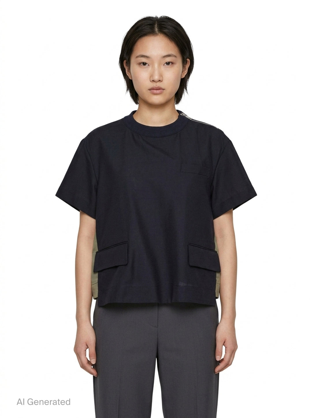 Suiting Pullover Top | sacai | Club21 - front