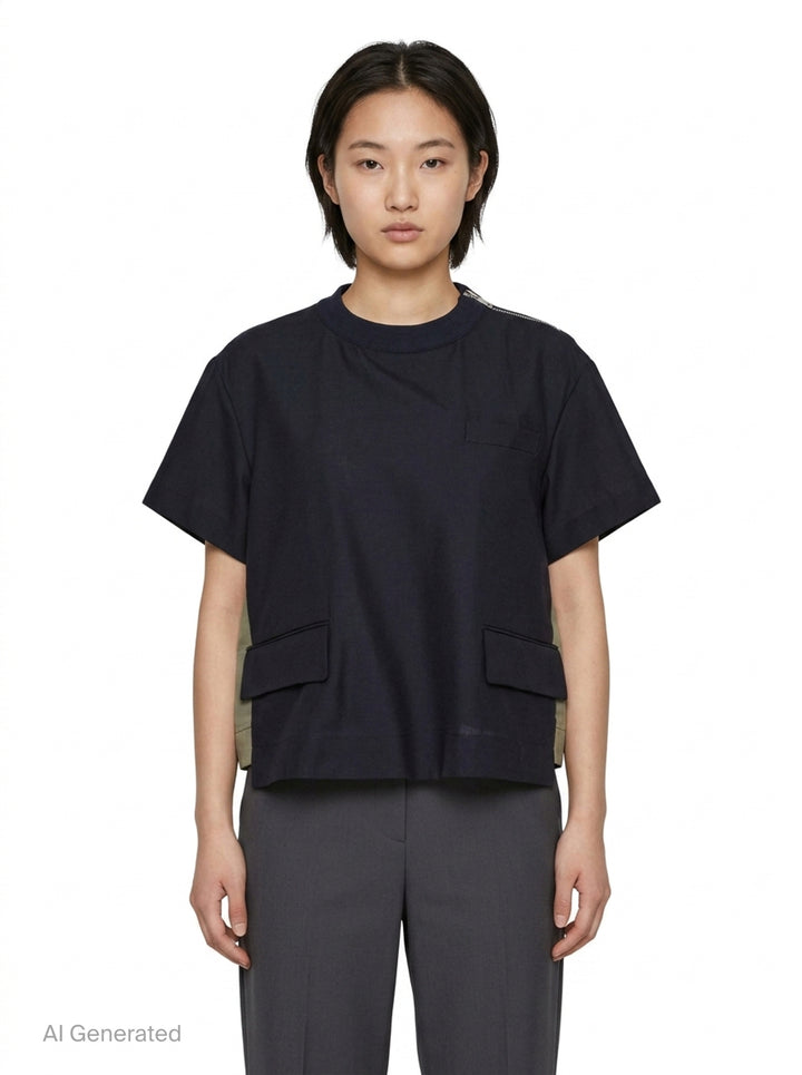 Suiting Pullover Top | sacai | Club21 - front