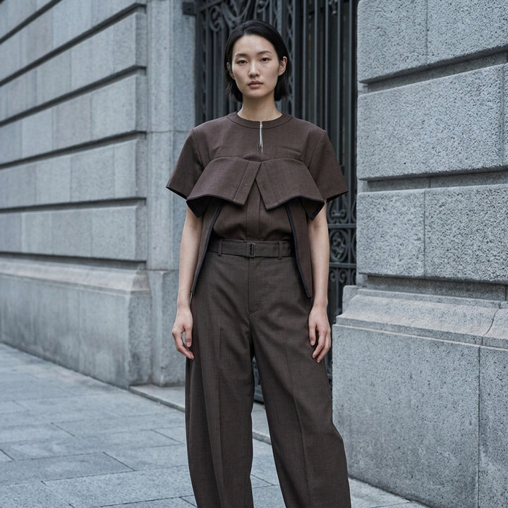 Suiting Short Sleeve Pullover | sacai | Club21 - lifestyle