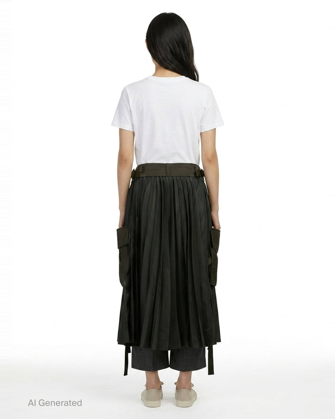 Suiting x Nylon Twill Pants | sacai | Club21 - back