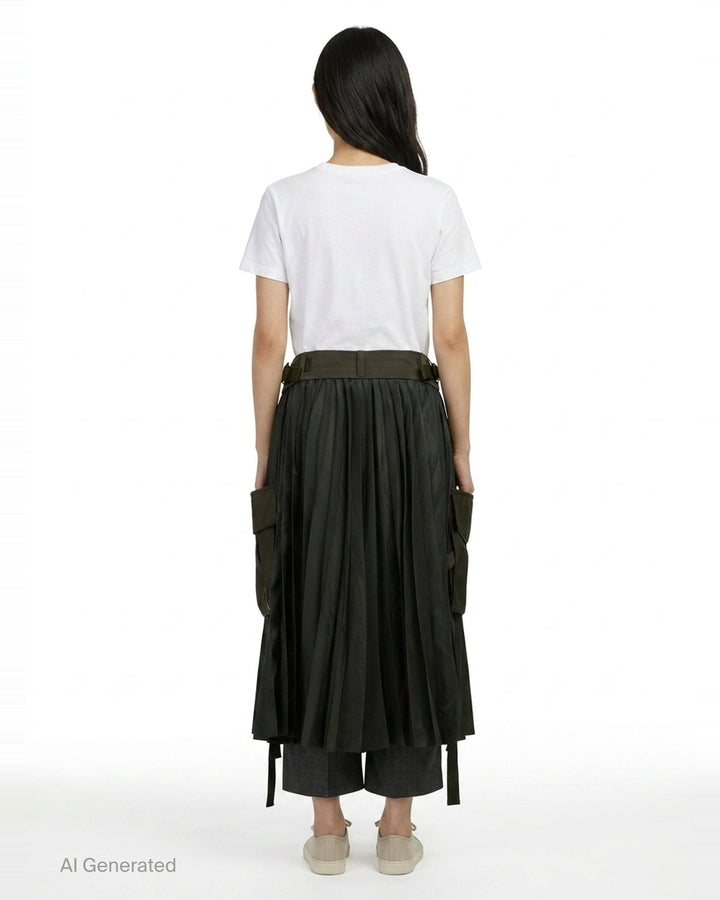 Suiting x Nylon Twill Pants | sacai | Club21 - back
