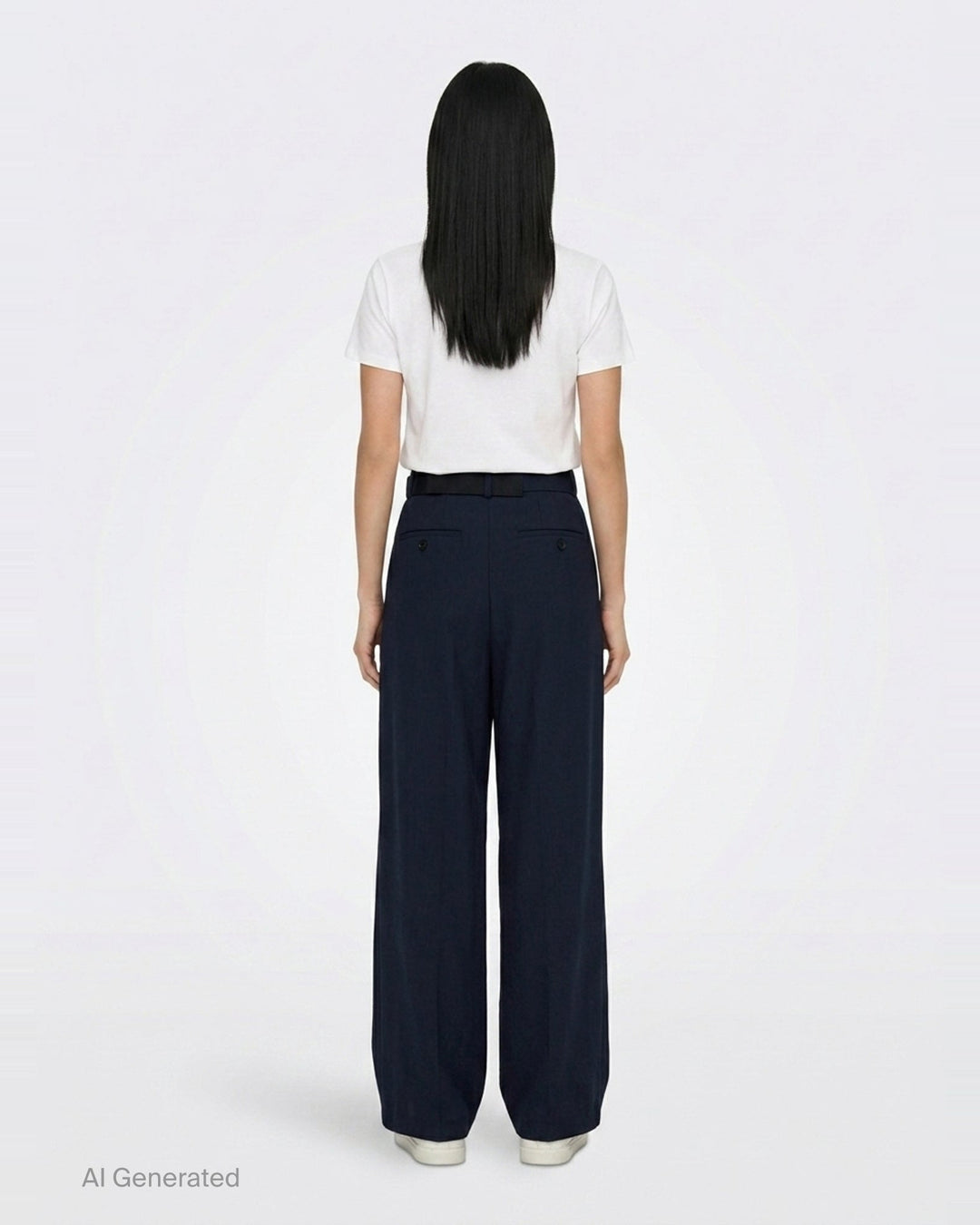 Wide Leg Belted Suiting Pants | sacai | Club21 - back