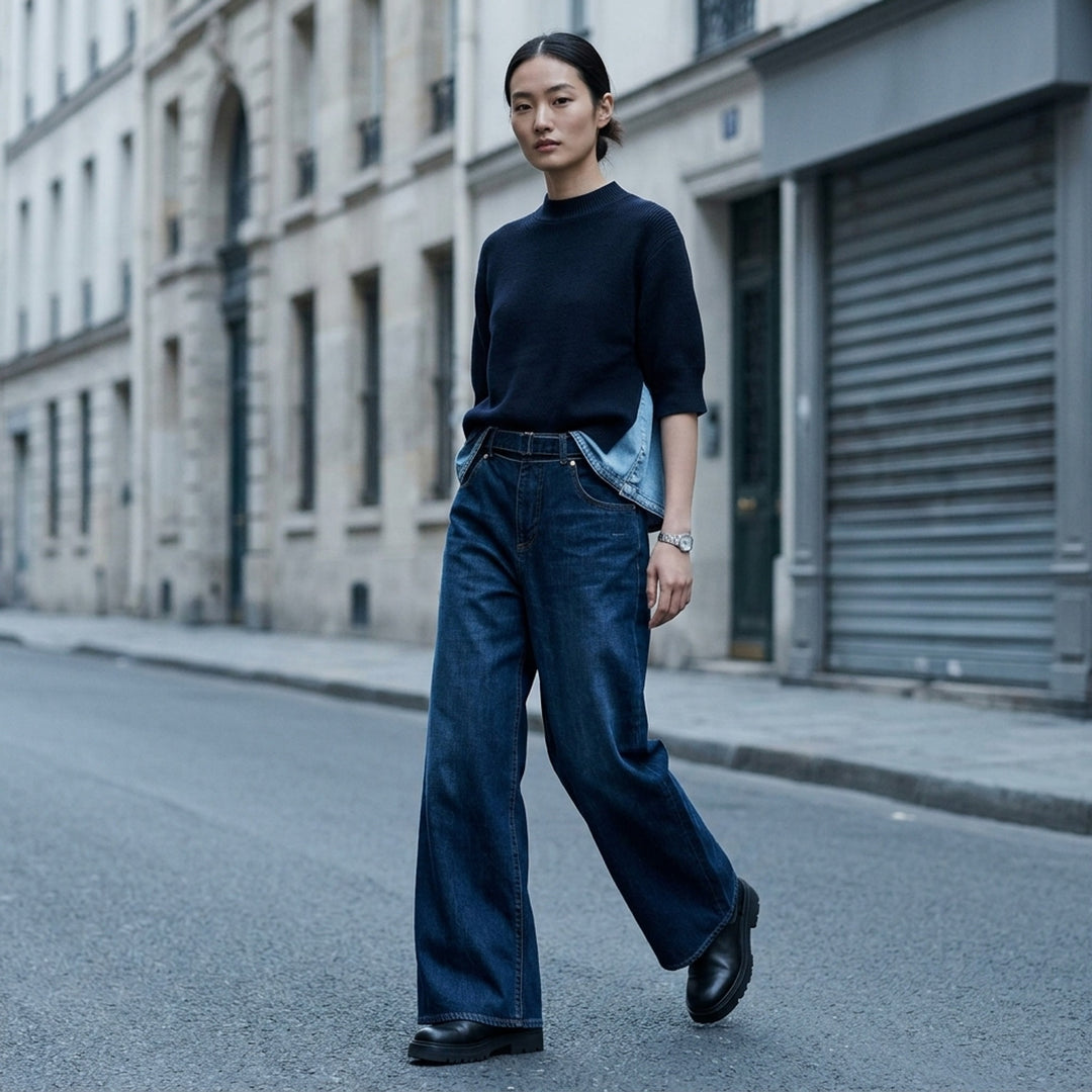 Wide Leg Denim Pants | sacai | Club21 - lifestyle
