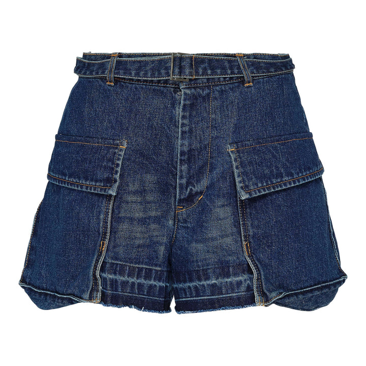 Club21 - sacai - Denim Shorts - SHORTS - Blue