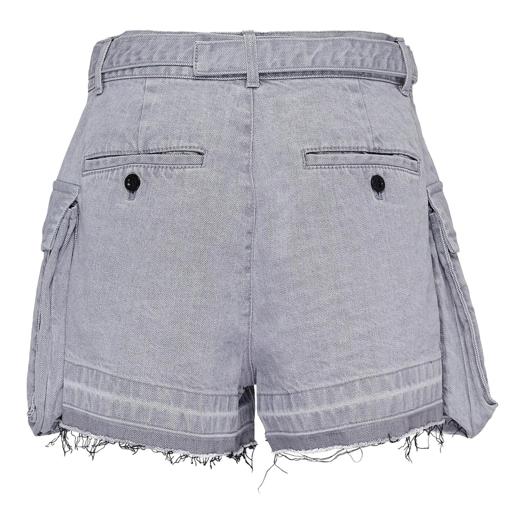 Club21 - sacai - Denim Shorts - SHORTS - Grey