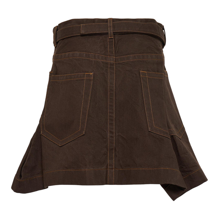 Club21 - sacai - Denim Skirt - SKIRTS - Brown