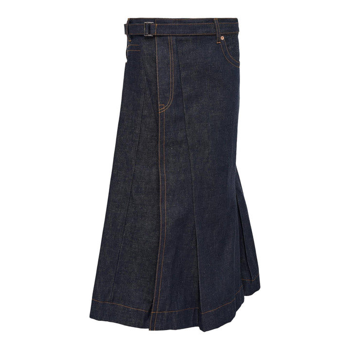 Club21 - sacai - Denim Skirt - SKIRTS - Indigo