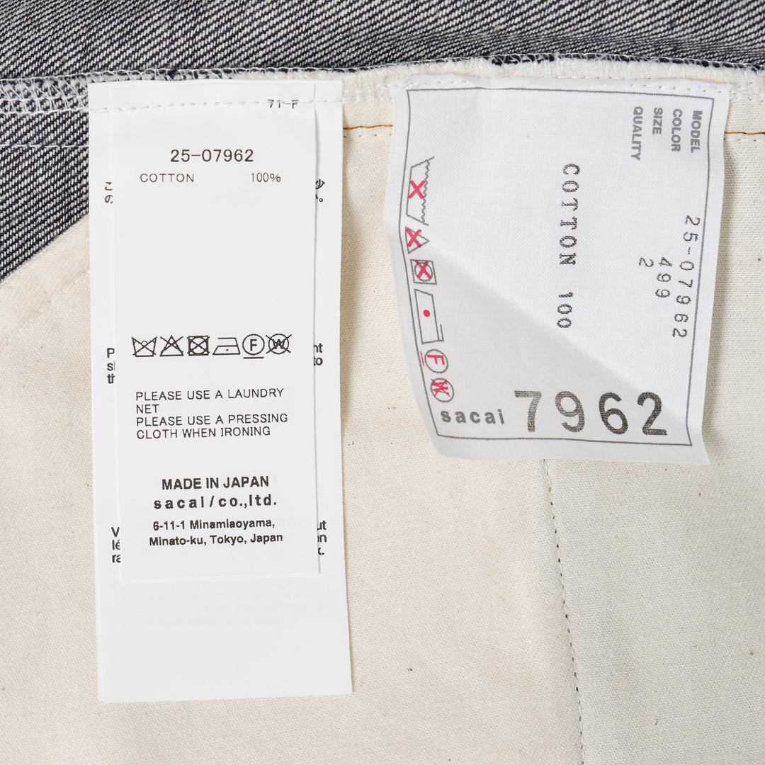 Club21 - sacai - Denim Skirt - SKIRTS - Indigo