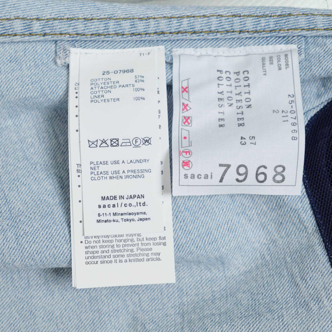 Club21 - sacai - Denim x Knit Cardigan - CARDIGANS - Navy