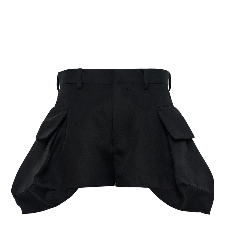 Double-Faced Silk Cotton Shorts