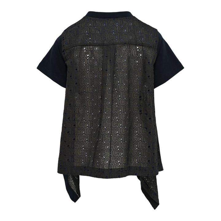 Club21 - sacai - Embroidery T-Shirt - TEES - Navy