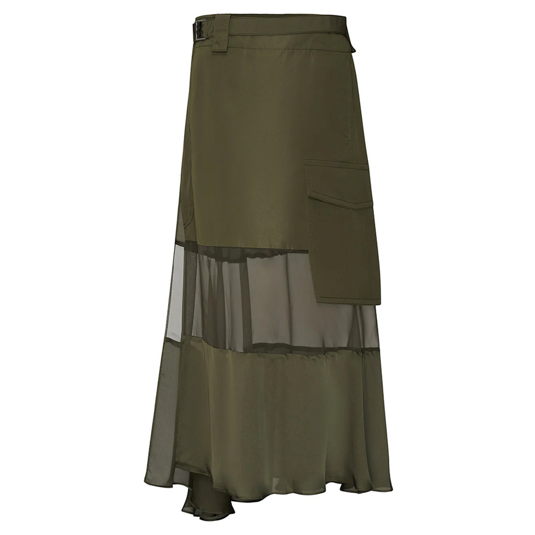 Fabric Combo Skirt