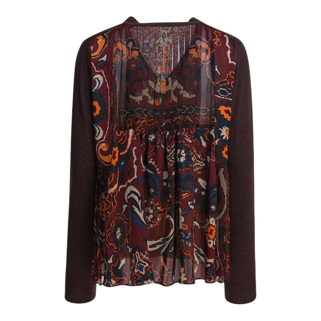 Club21 - sacai - Floral Print Cardigan - CARDIGANS - Brown