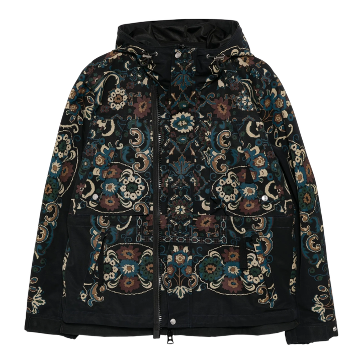 Floral Print Grosgrain Blouson