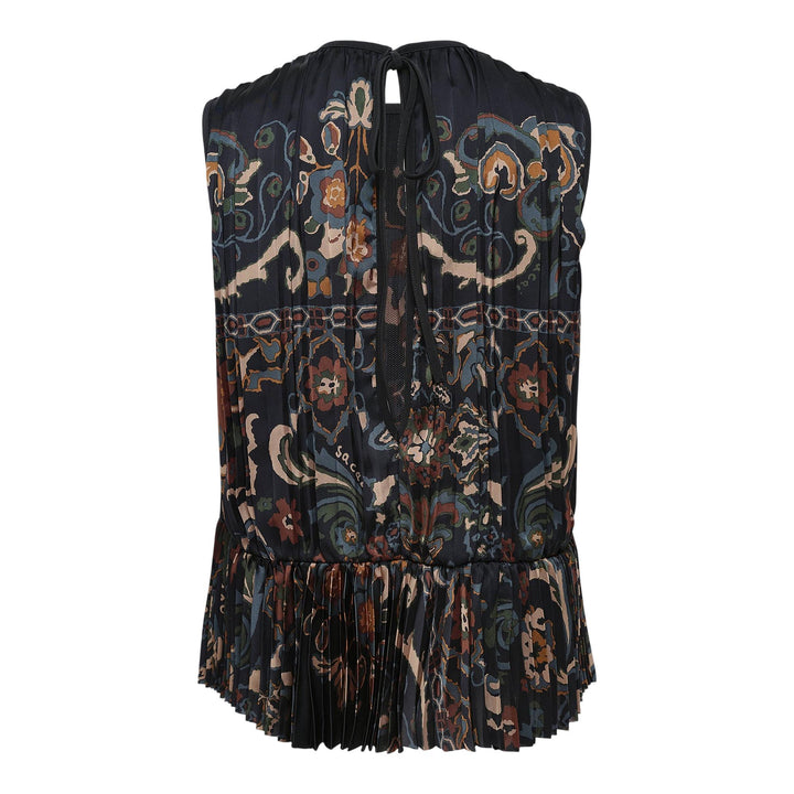 Club21 - sacai - Floral Print Pullover - WOVEN TOPS - Navy