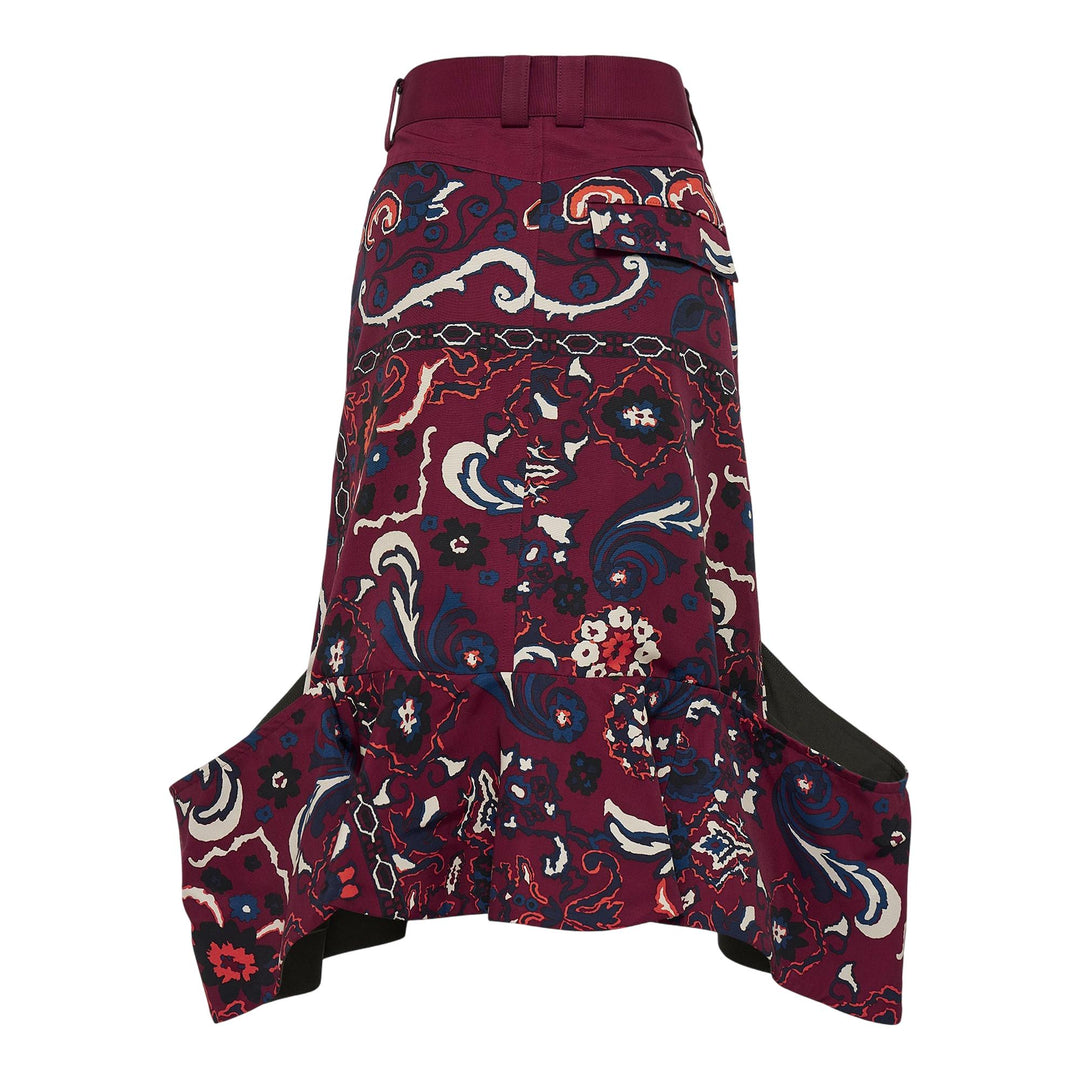 Club21 - sacai - Floral Print Skirt - SKIRTS - Red