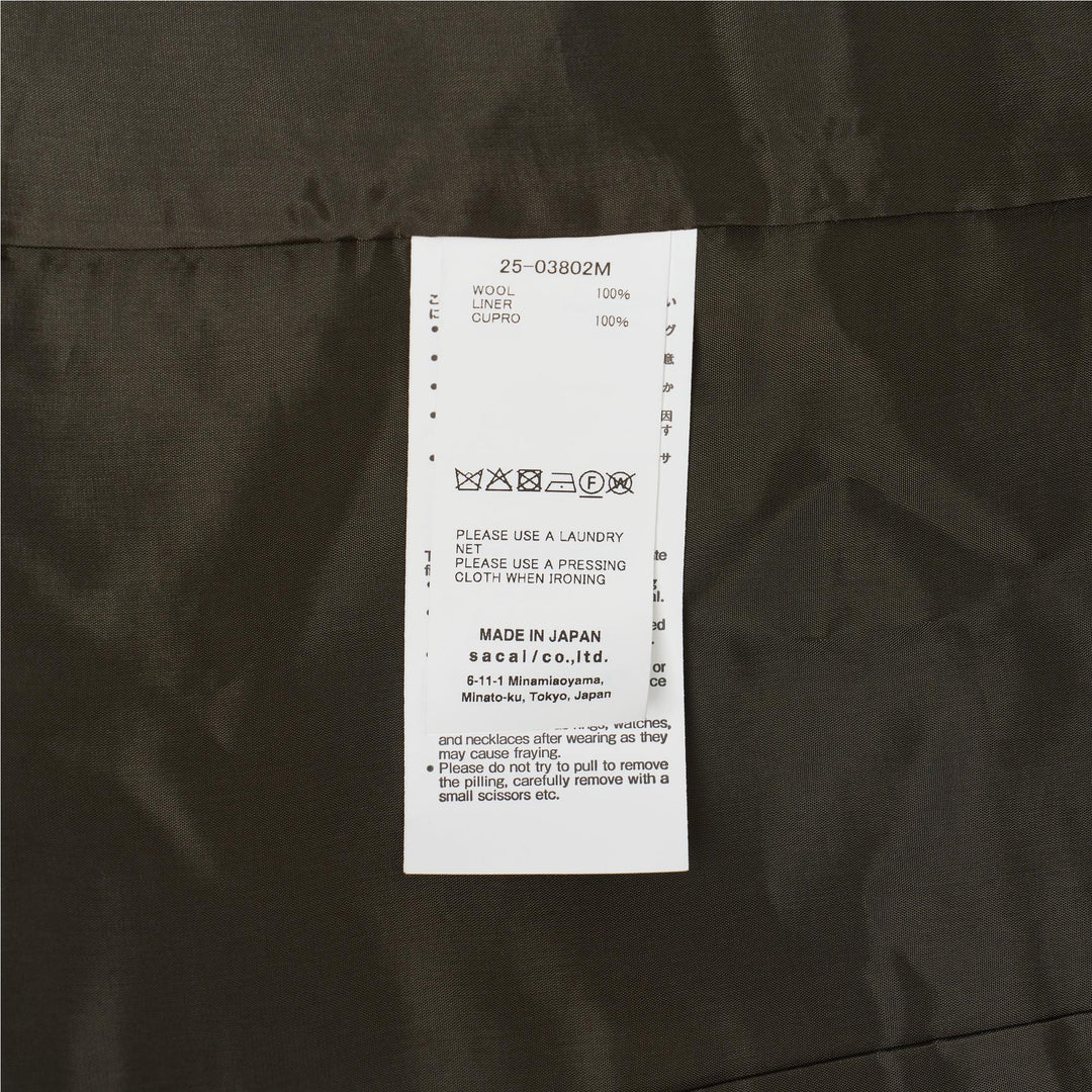 Club21 - sacai - Glen Check Jacket - JACKETS - Khaki