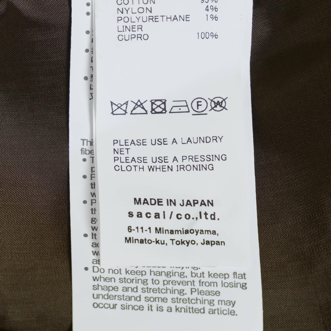 Club21 - sacai - Glen Check x Knit Cardigan - JACKETS - Navy