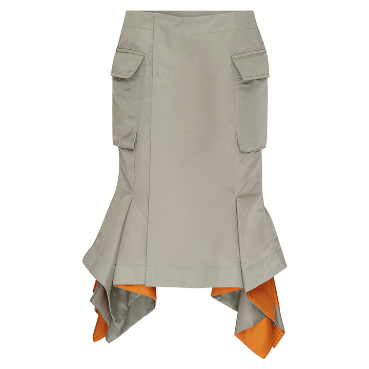 Nylon Twill Skirt