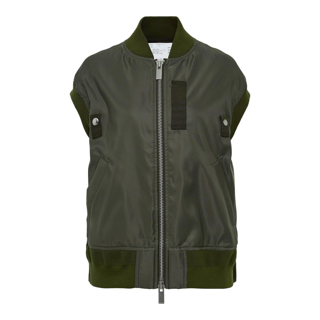 Club21 - sacai - Nylon Twill Vest - GILETS - Natural