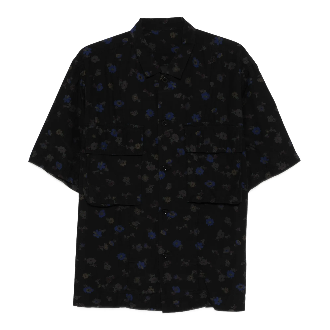 Overdyed Floral Print Shirt