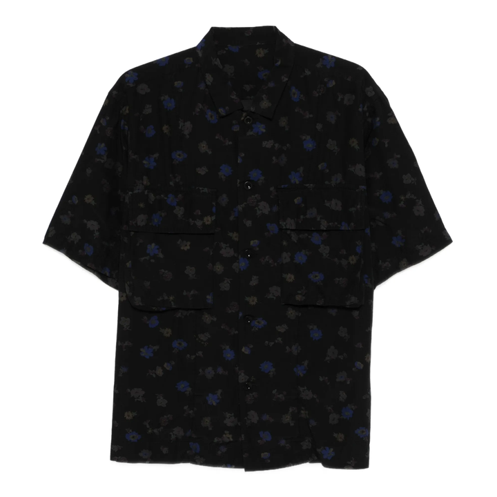 Overdyed Floral Print Shirt