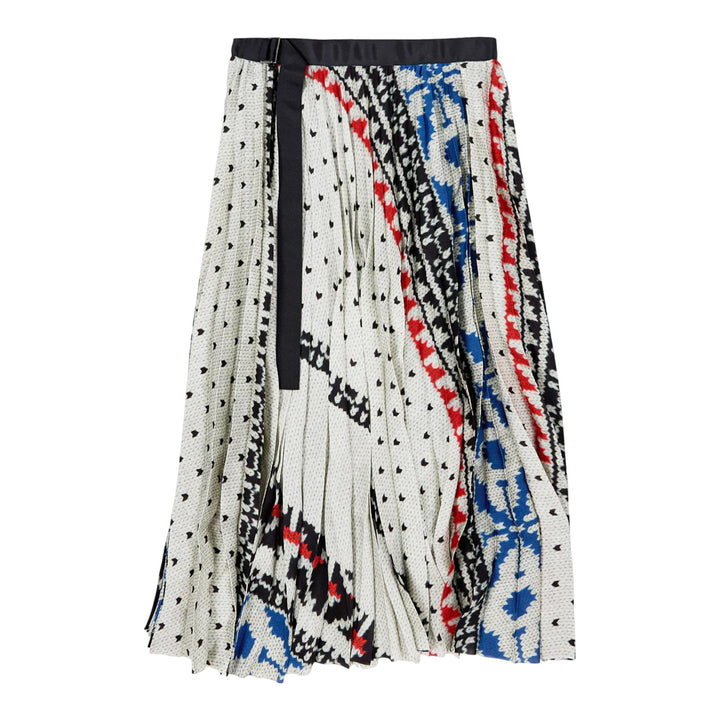 Club21 - sacai - Pattern Knit Print Skirt - SKIRTS - Off-White