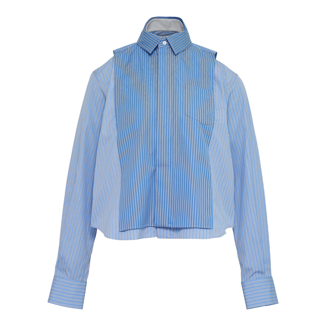 Club21 - sacai - Poplin Shirt - BLOUSES - Stripes