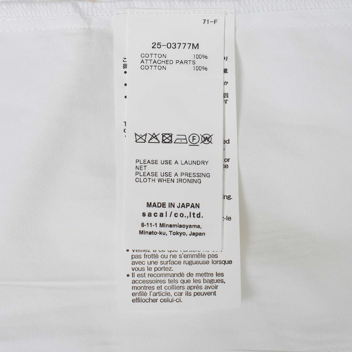 Club21 - sacai - Poplin Shirt - SHIRTS - Off-White