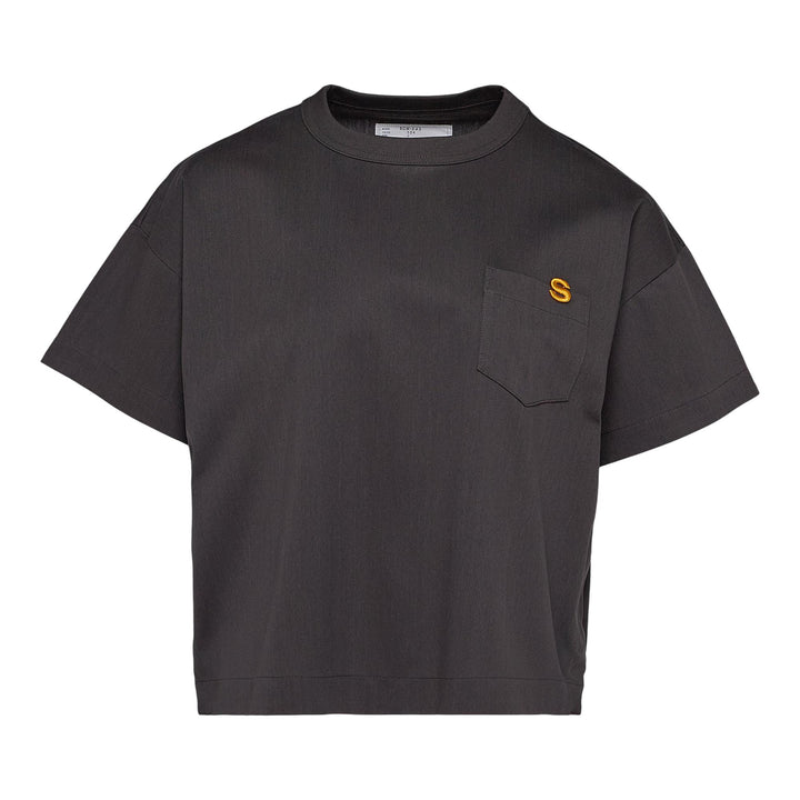 Club21 - sacai - S Cotton Jersey T-Shirt - TEES - Charcoal
