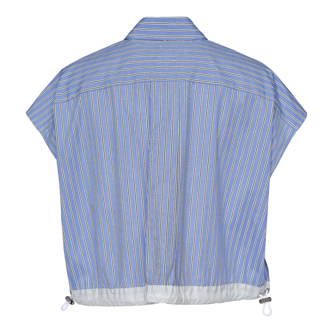 Club21 - sacai - S Cotton Poplin Shirt - BLOUSES - Light Blue