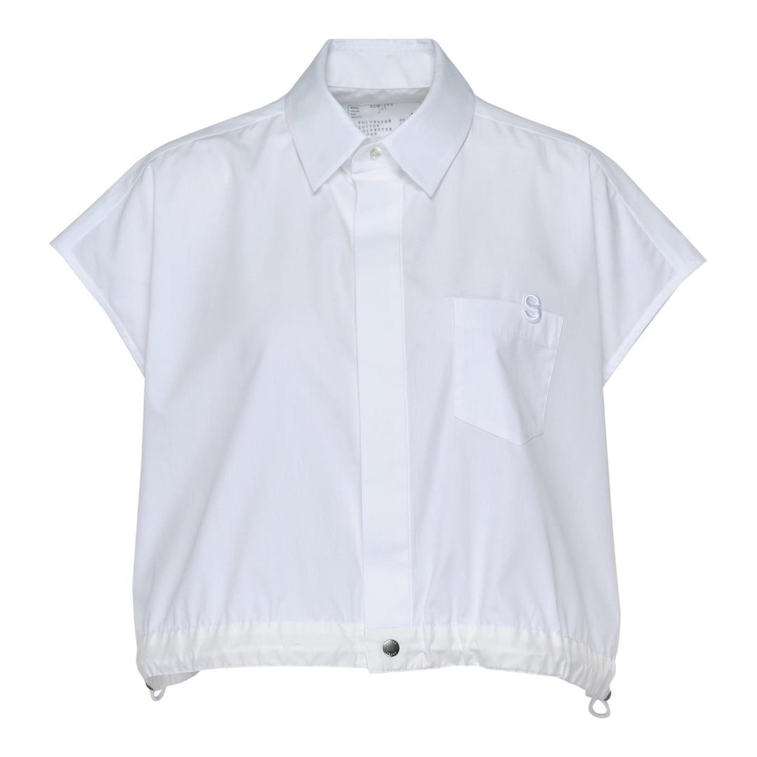 Club21 - sacai - S Cotton Poplin Shirt - BLOUSES - Off-White