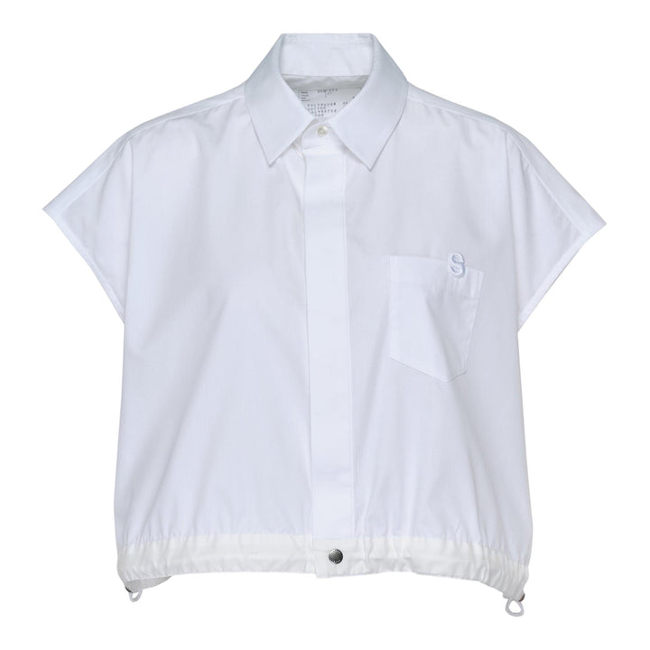 Club21 - sacai - S Cotton Poplin Shirt - BLOUSES - Off-White