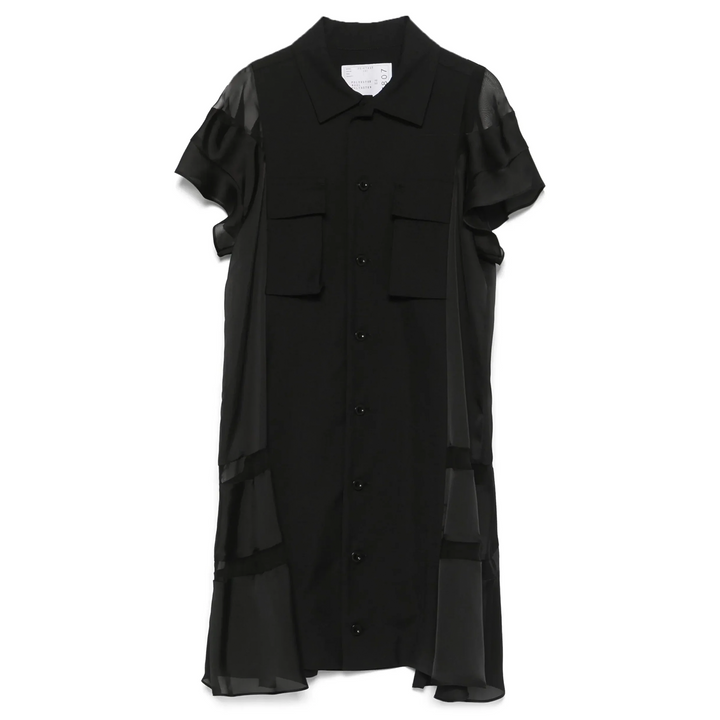 Suiting x Satin Dress