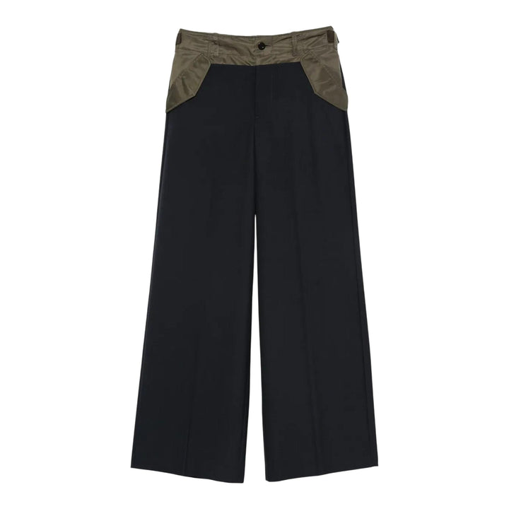 Club21 - sacai - Suiting Mix Pants - PANTS - Navy