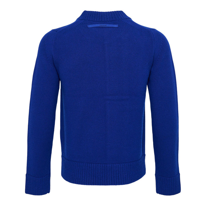 Club21 - sacai - Wool Knit Blouson - CARDIGANS - Blue